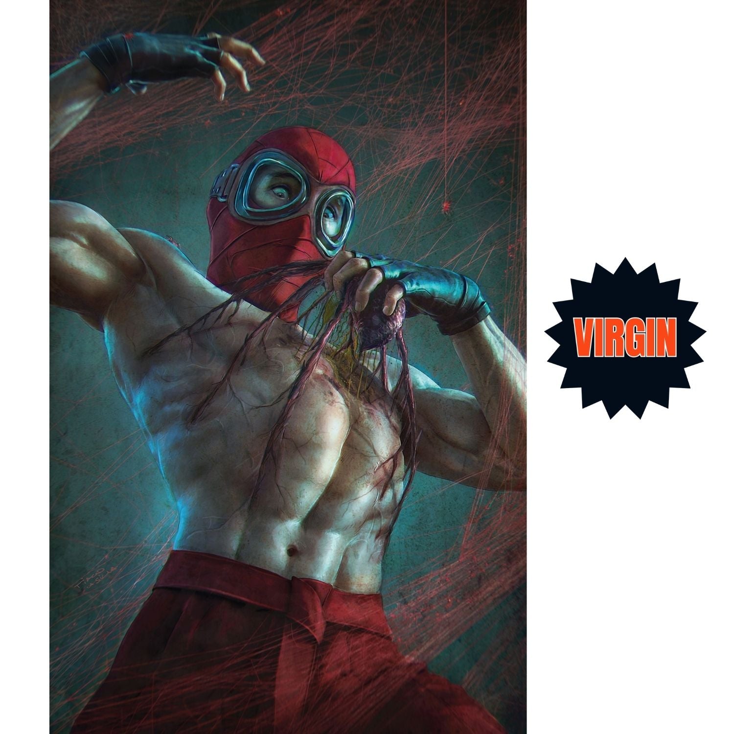 Midnight Spider-Man: #1 [Tiago de Silva Shopville Exclusive Virgin] 2026 Comics Marvel Comics