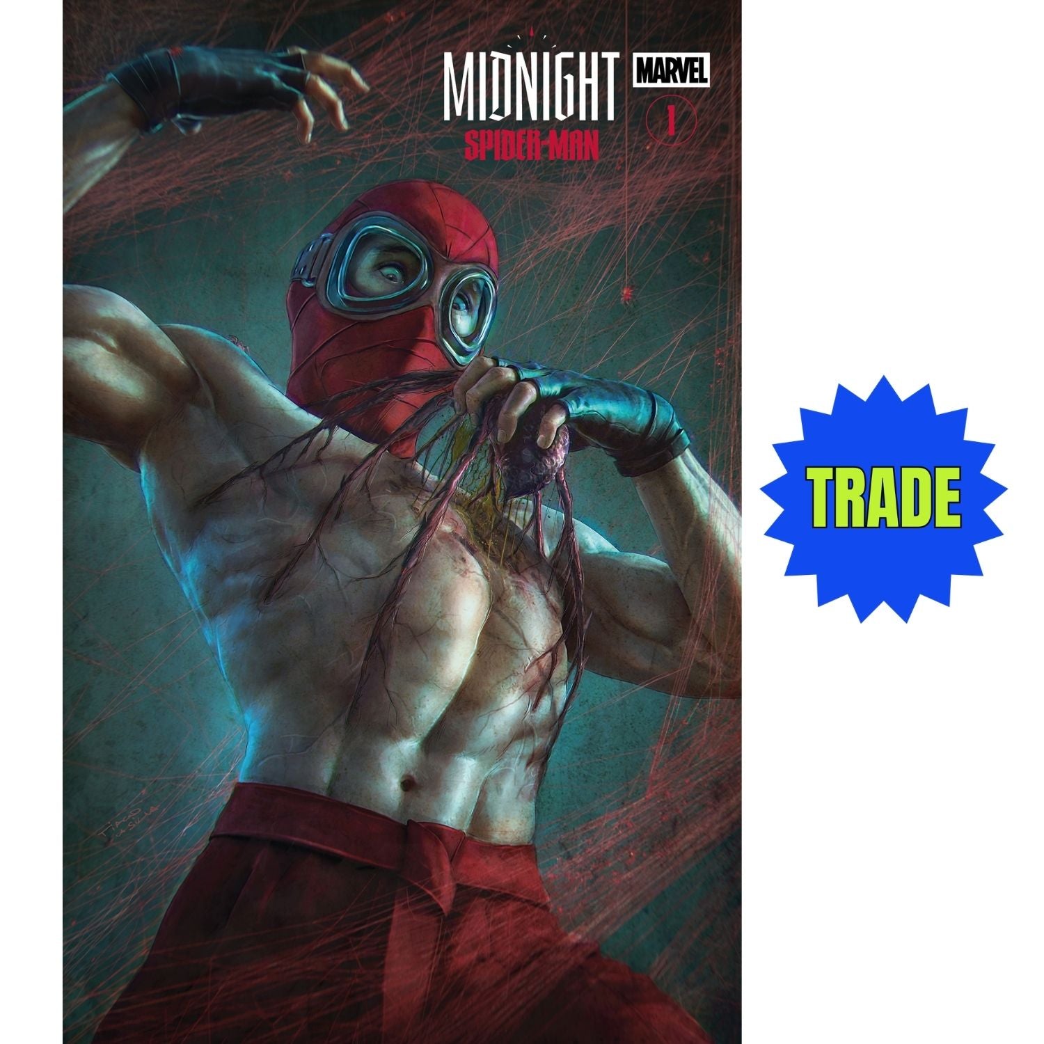 Midnight Spider-Man: #1 [Tiago de Silva Shopville Exclusive Trade] 2026 Comics Marvel Comics