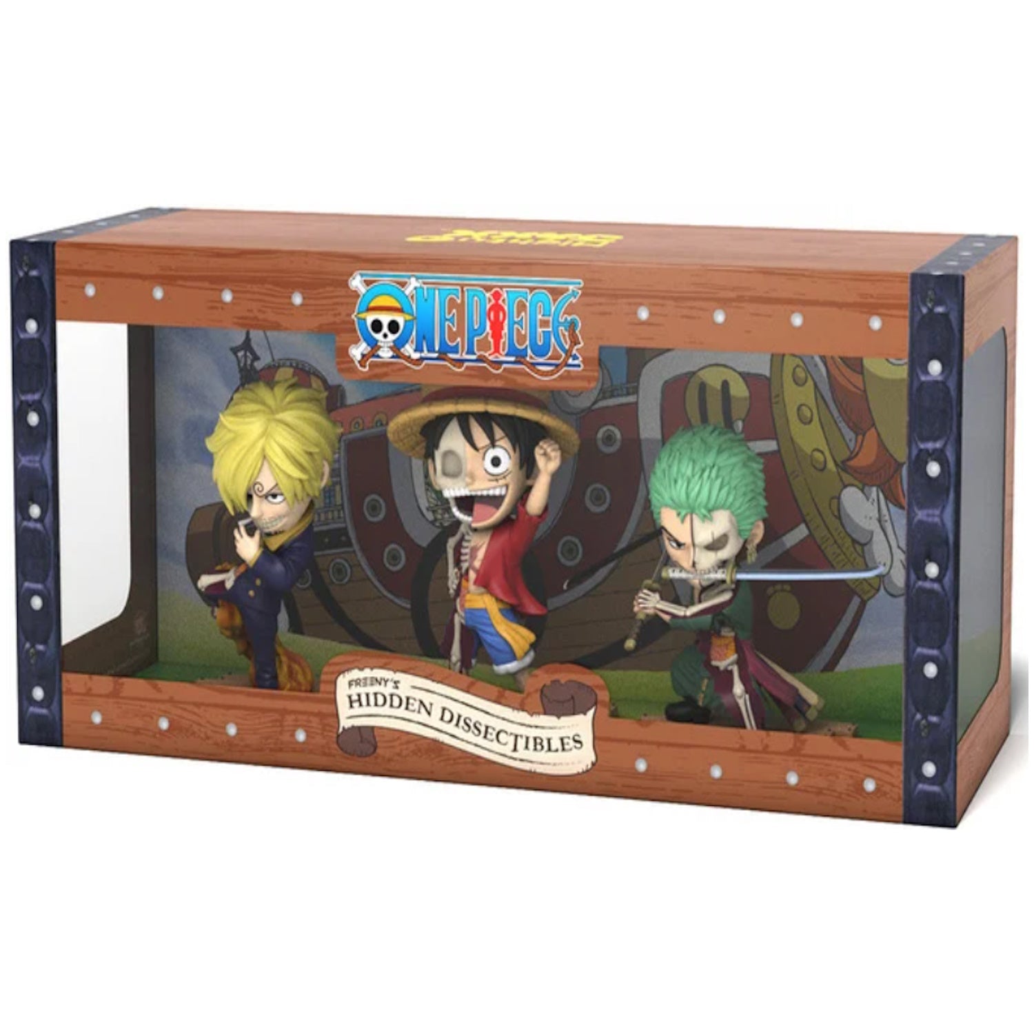 Mighty Jaxx: Freeny's Hidden Dissectibles - One Piece Luffy Zoro Sanji Triple Pack Figure Toys & Games Mighty Jaxx