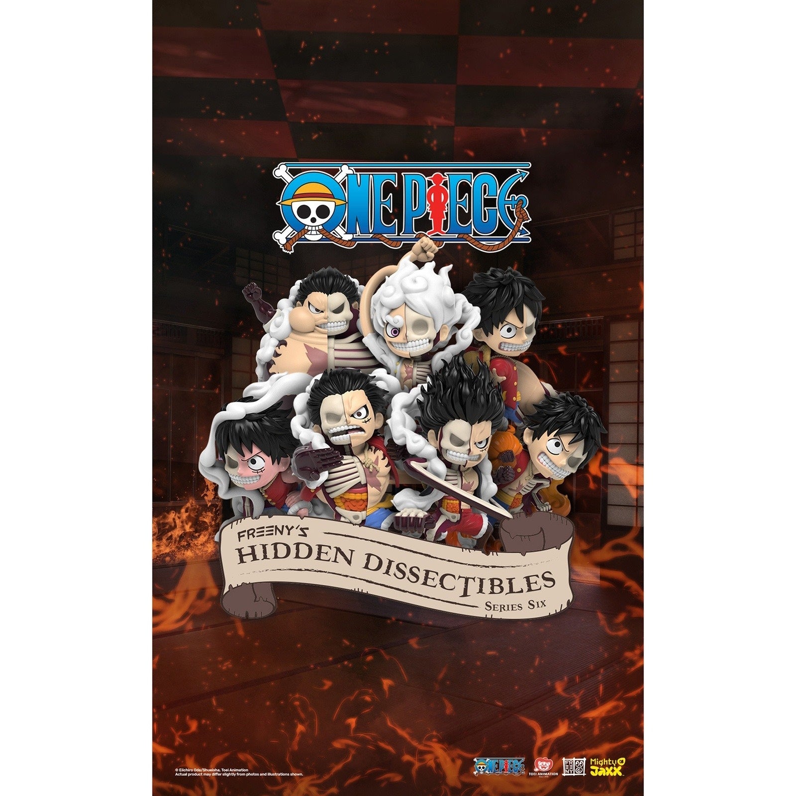 Mighty Jaxx: Freeny's Hidden Dissectibles - One Piece Luffy's Gears Edition Mystery Box Toys & Games Mighty Jaxx