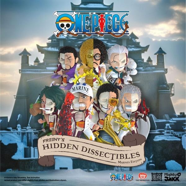 Mighty Jaxx: Freeny's Hidden Dissectibles - One Piece Marines Edition Mystery Box Toys & Games Mighty Jaxx