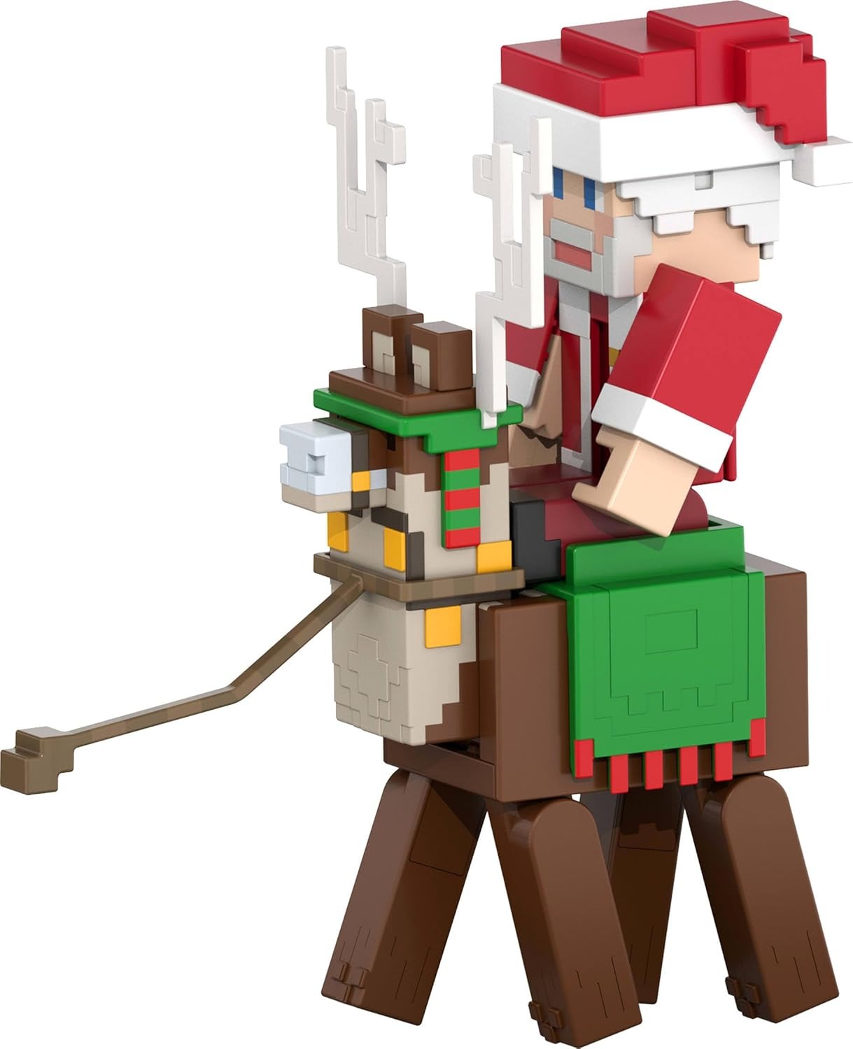 Minecraft: Advent Calendar - 24 Surprises, Santa & 17 Accessories & 4 Stickers Toys & Games Mattel