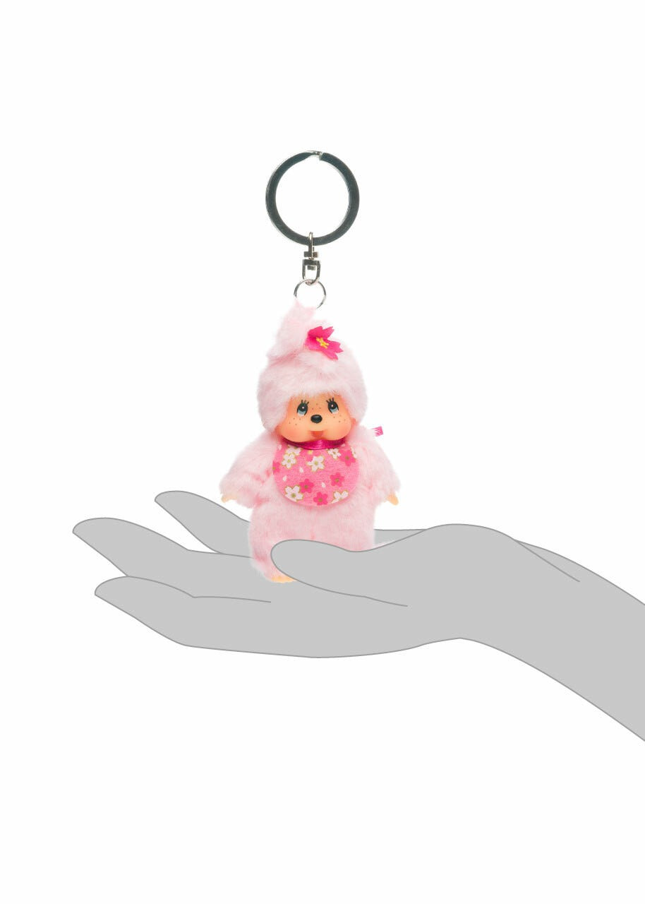 Monchhichi: Classic Bebichhichi - Cherry Blossom Keychain Toys & Games Monchhichi