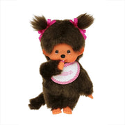 Monchhichi: Classic Girl - Pink Bib Plush Toys & Games Monchhichi