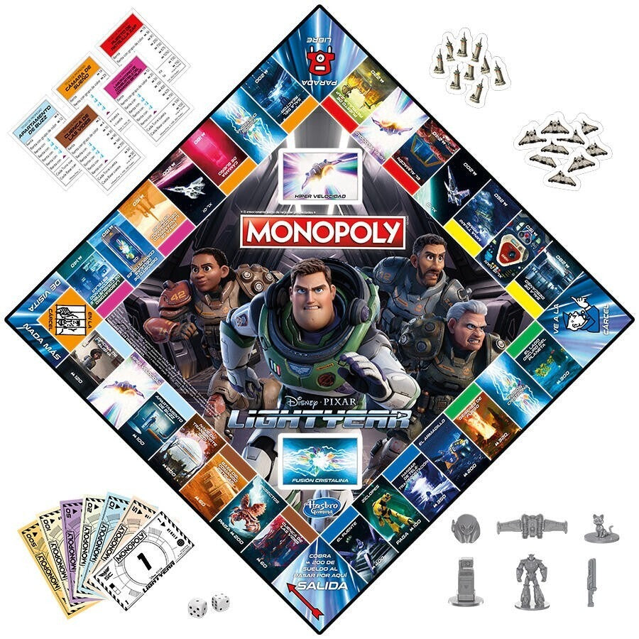 Monopoly: Disney Pixar Lightyear - Board Game [Board Game, 2-6 Players] Board Game Hasbro
