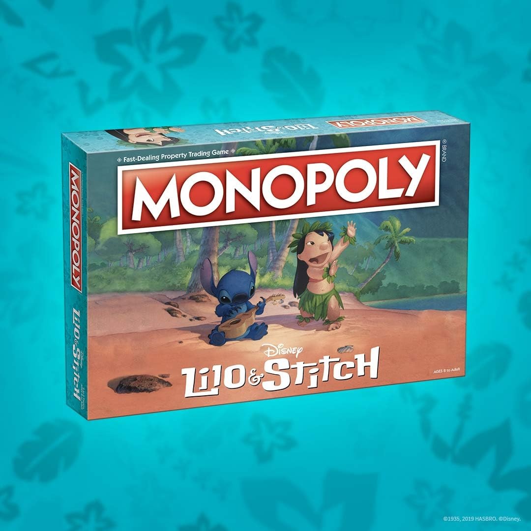 Monopoly: Lilo and Stitch Edition [Board Game, 2-6 Players] Board Game USAopoly