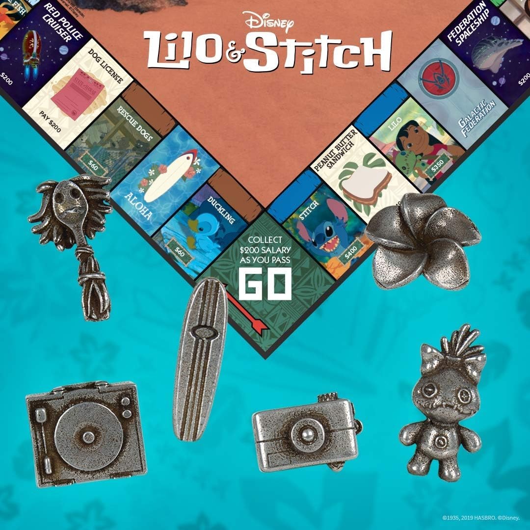 Monopoly: Lilo and Stitch Edition [Board Game, 2-6 Players] Board Game USAopoly