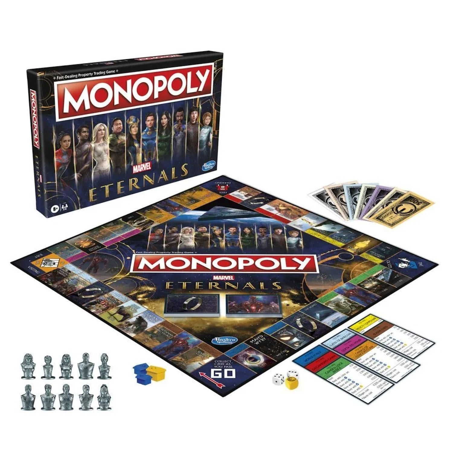 Monopoly: Marvel Eternals Edition [Board Game, 2-6 Players] Board Game Hasbro