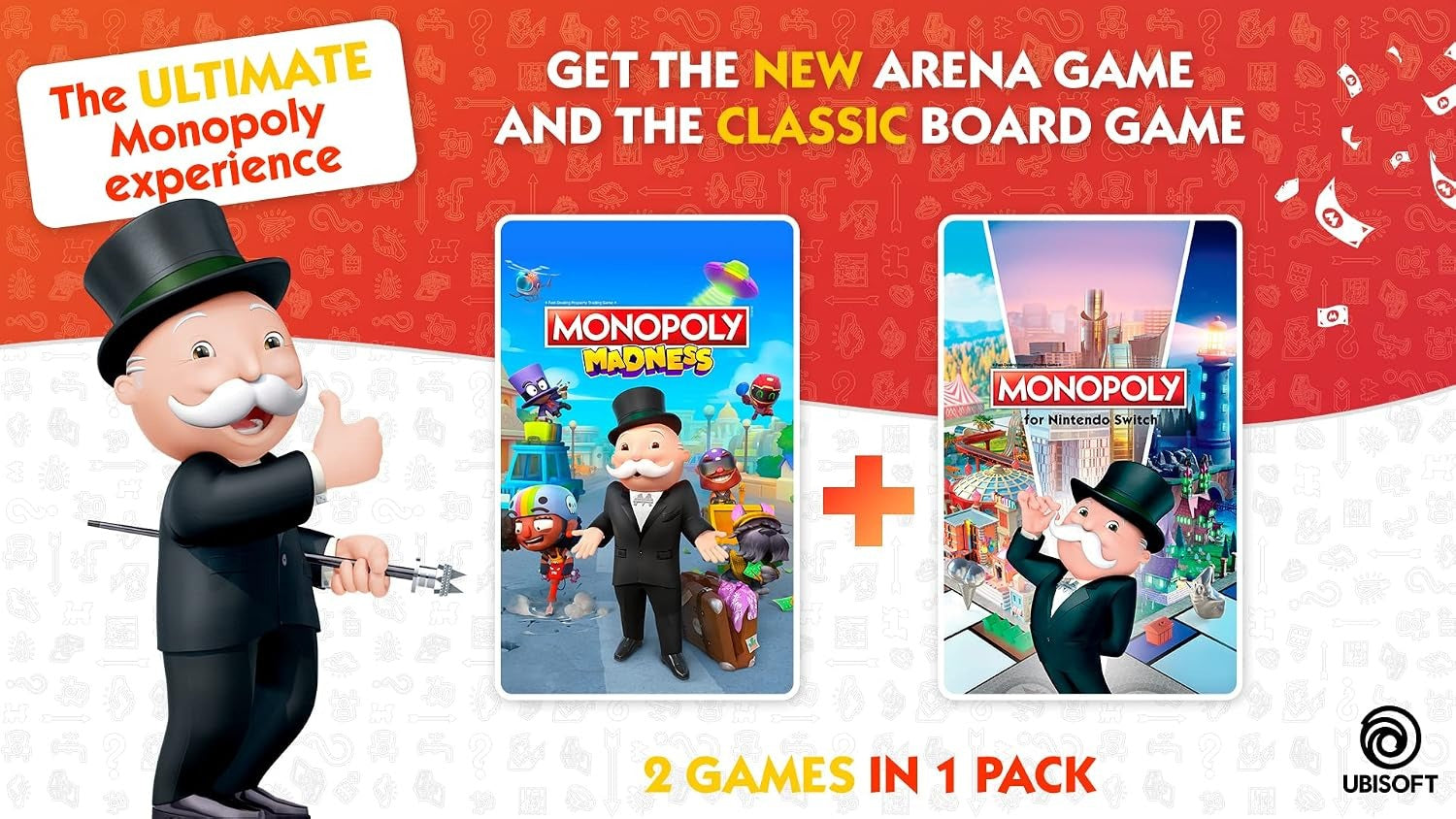 Monopoly: Monopoly and Monopoly Madness Bundle [Nintendo Switch] Nintendo Switch Video Game Ubisoft