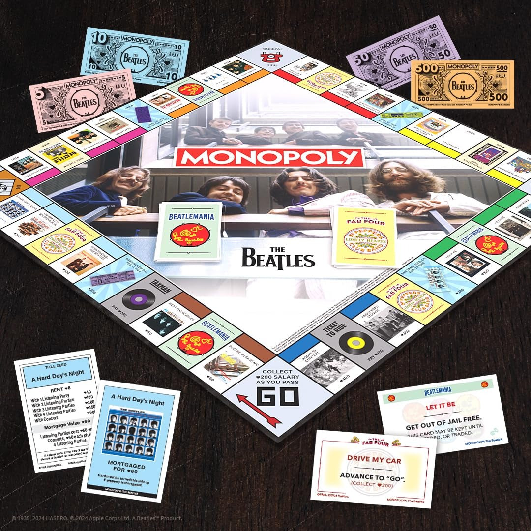 Monopoly: The Beatles [Board Game, 2-6 Players] Board Game USAopoly