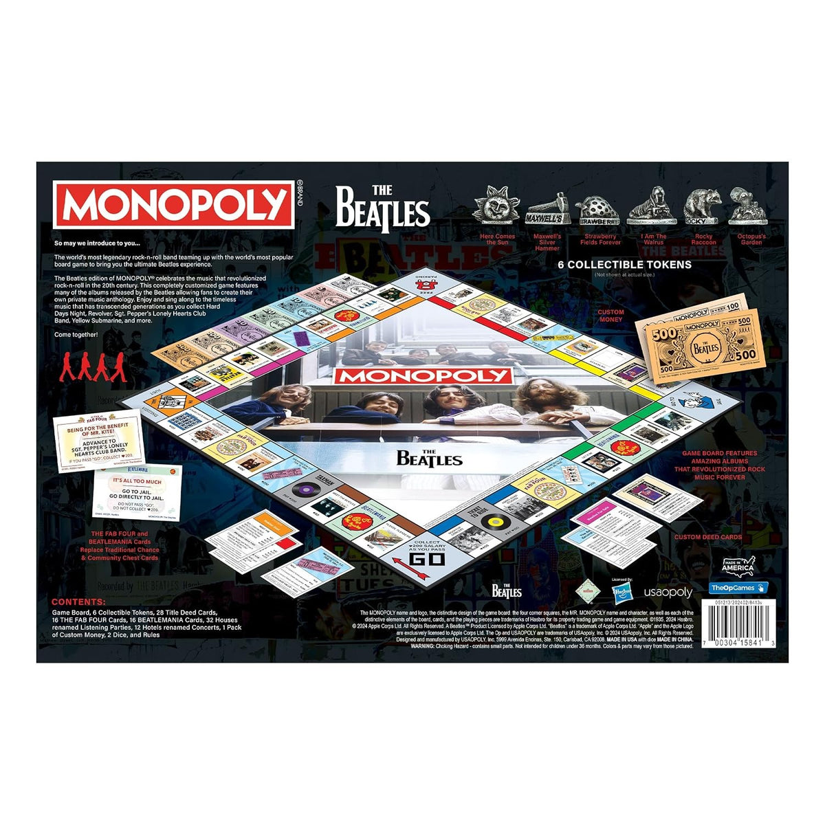 Monopoly: The Beatles [Board Game, 2-6 Players] Board Game USAopoly
