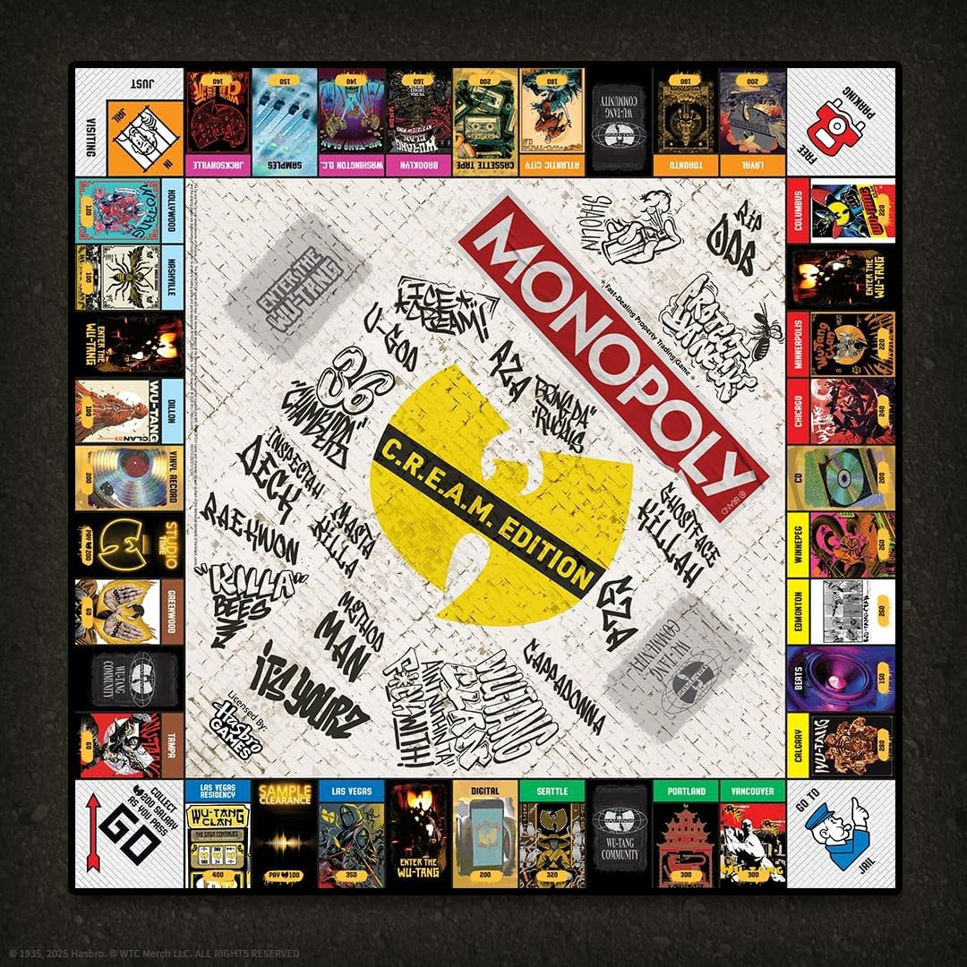 Monopoly: Wu-Tang Clan [Board Game, 2-6 Players] Board Game USAopoly