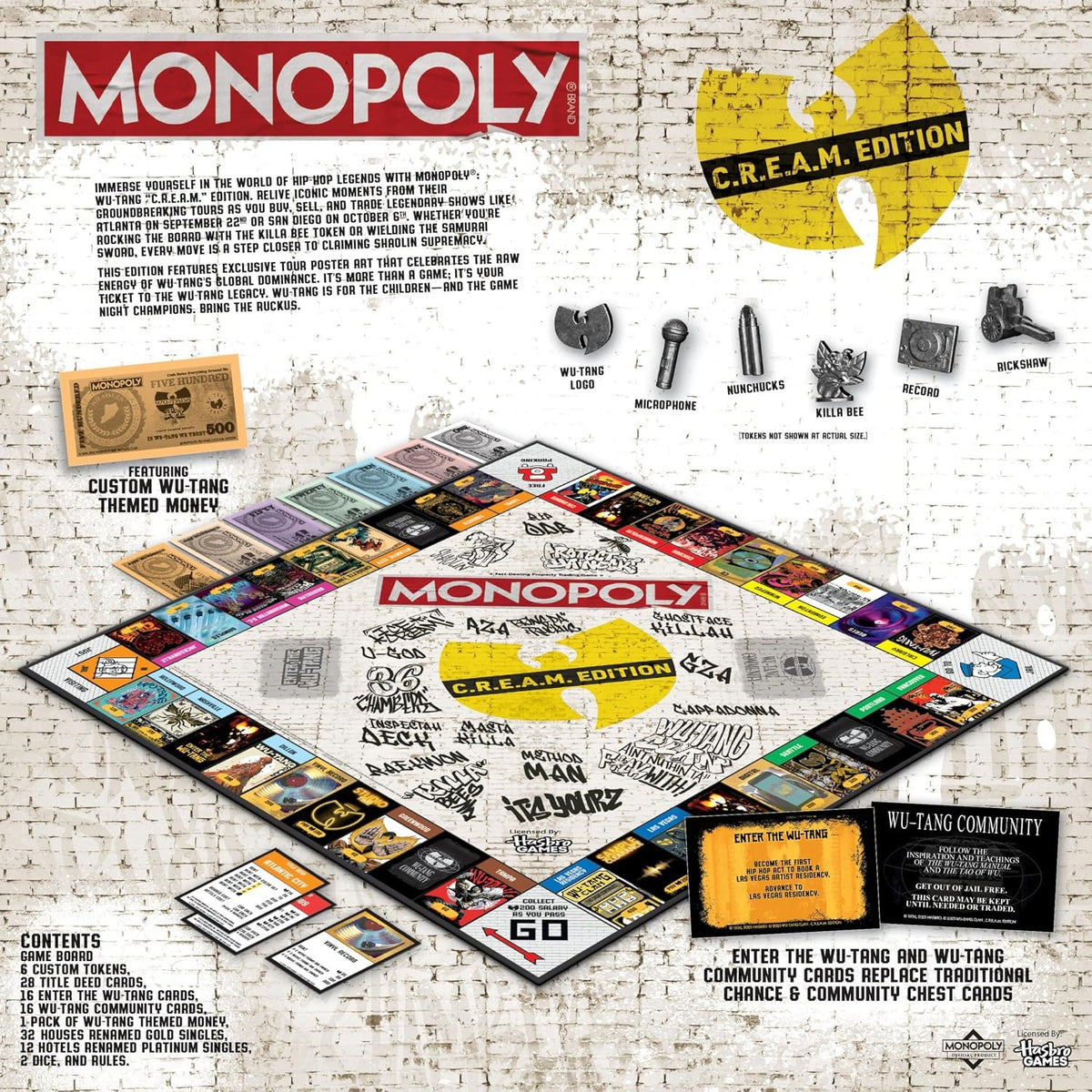 Monopoly: Wu-Tang Clan [Board Game, 2-6 Players] Board Game USAopoly