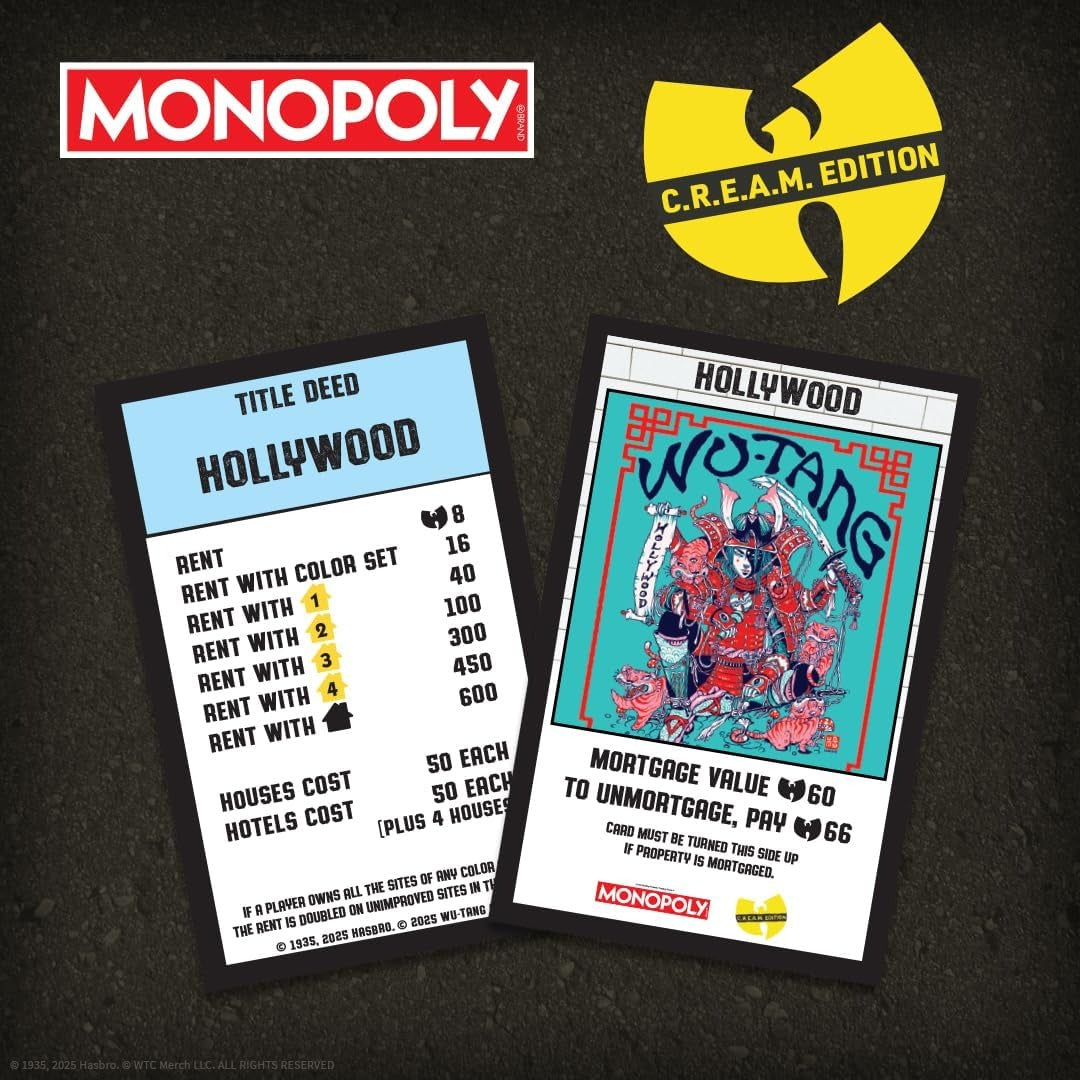 Monopoly: Wu-Tang Clan [Board Game, 2-6 Players] Board Game USAopoly