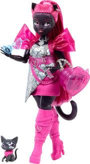 Monster High: Catty Noir Doll and Pet Cat Amulette & Accessories Toys & Games Mattel