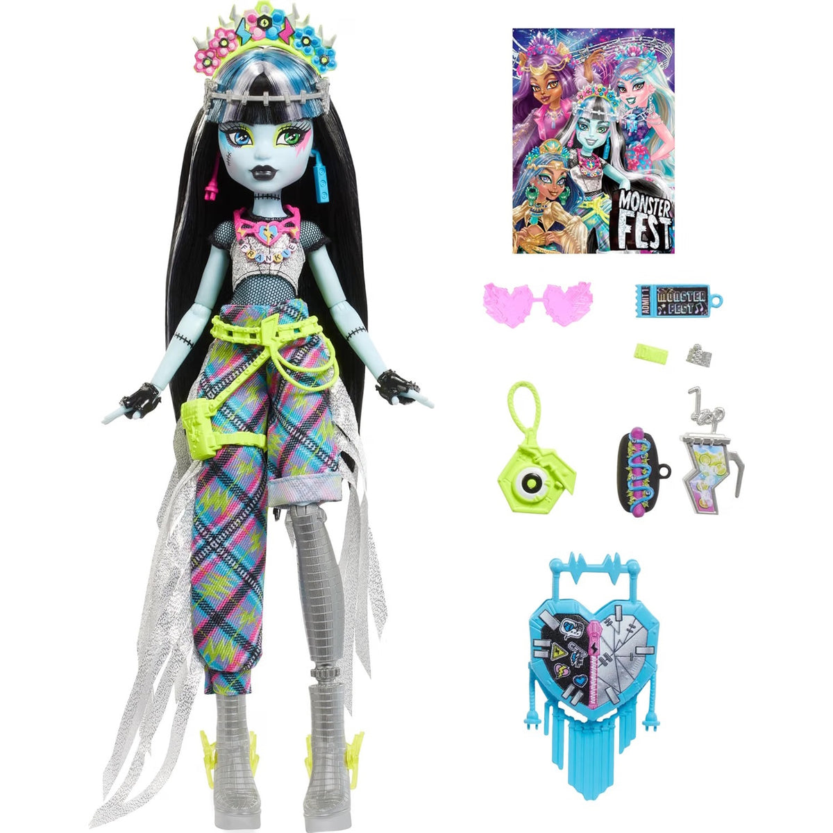 Monster High Monster Fest Doll: Frankie Stein Toys & Games Mattel