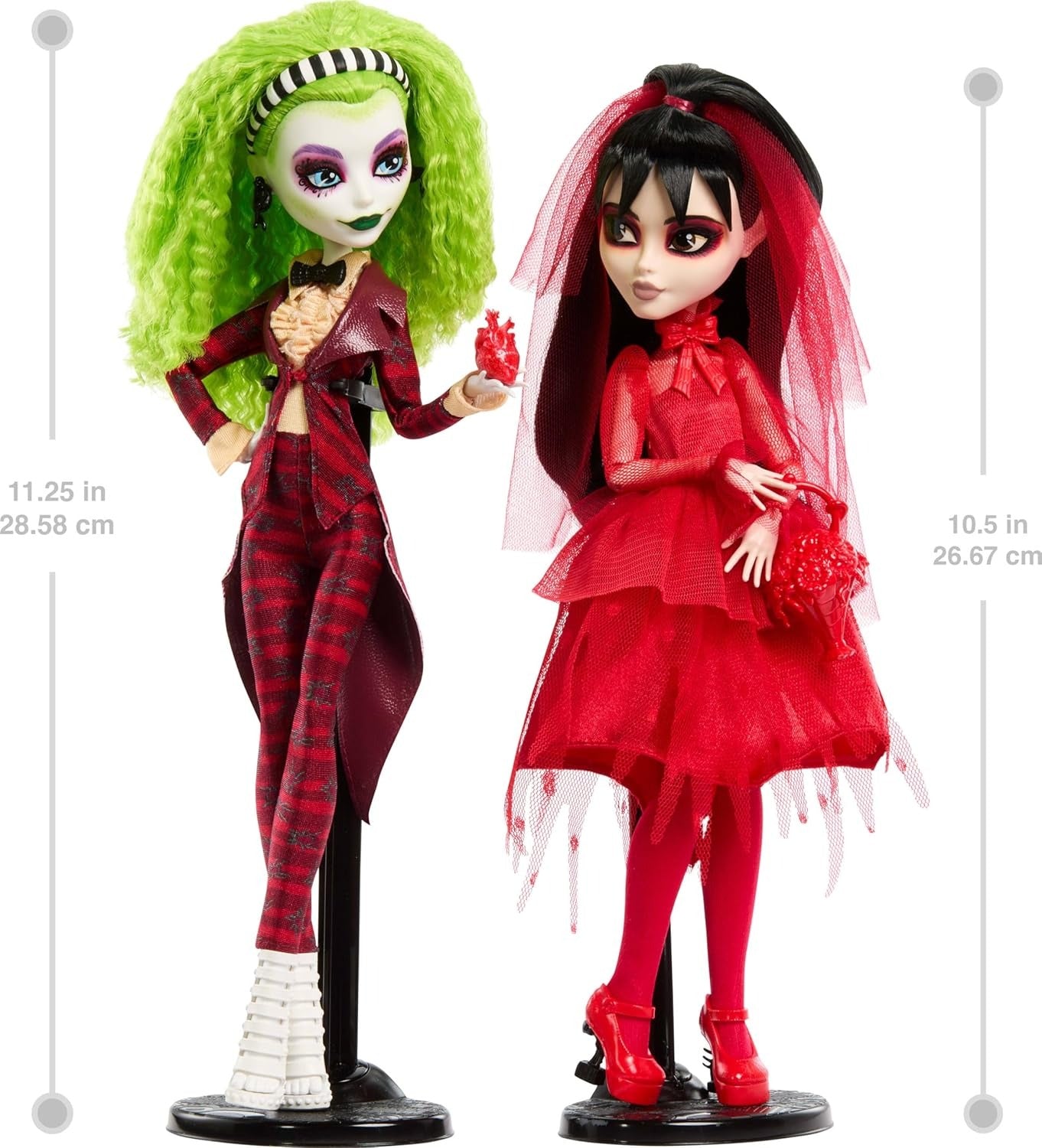 Monster High: Skullector Beetlejuice Lydia & Betelgeuse Collector Limited Edition Set HYV96 Toys & Games Mattel