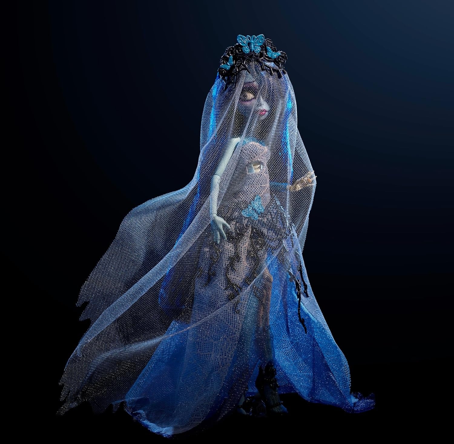 Monster High Skullector Doll: Corpse Bride Emily Collectible in Gothic Spiderweb Toys & Games Mattel