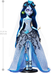 Monster High Skullector Doll: Corpse Bride Emily Collectible in Gothic Spiderweb Toys & Games Mattel