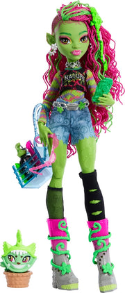 Monster High: Venus McFlytrap Doll & Plant Monster with Pet Cat Chewlian Toys & Games Mattel