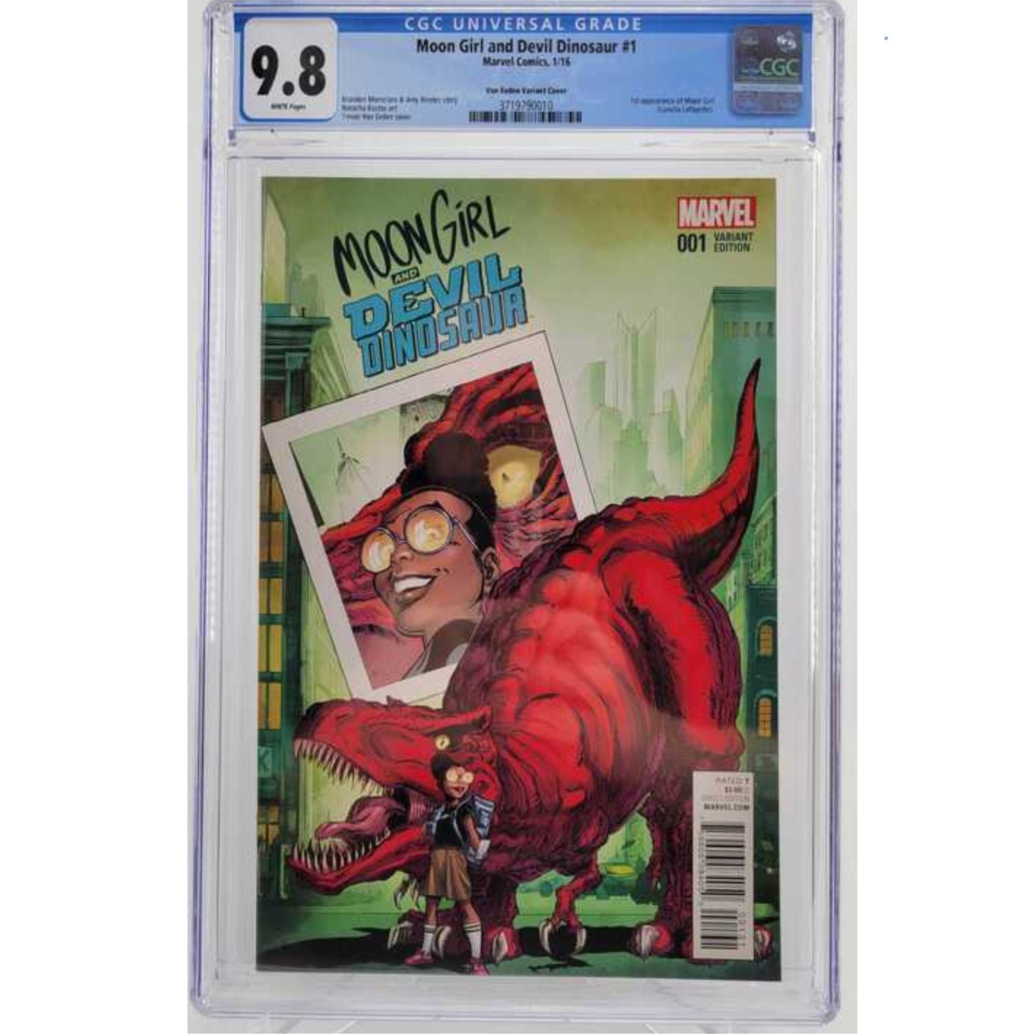 Moon Girl and Devil Dinosaur: #1 [Trevor Von Eeden CGC 9.8 CVR B - 1:25] 2016 Comics Marvel Comics