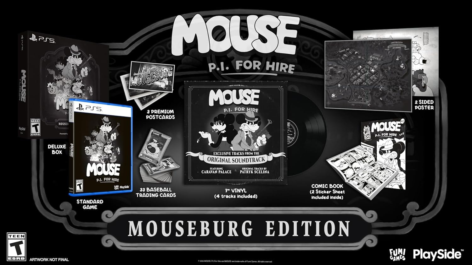 Mouse P.I. For Hire - Mouseburg Edition [PlayStation 5] PlayStation 5 Video Game PlaySide