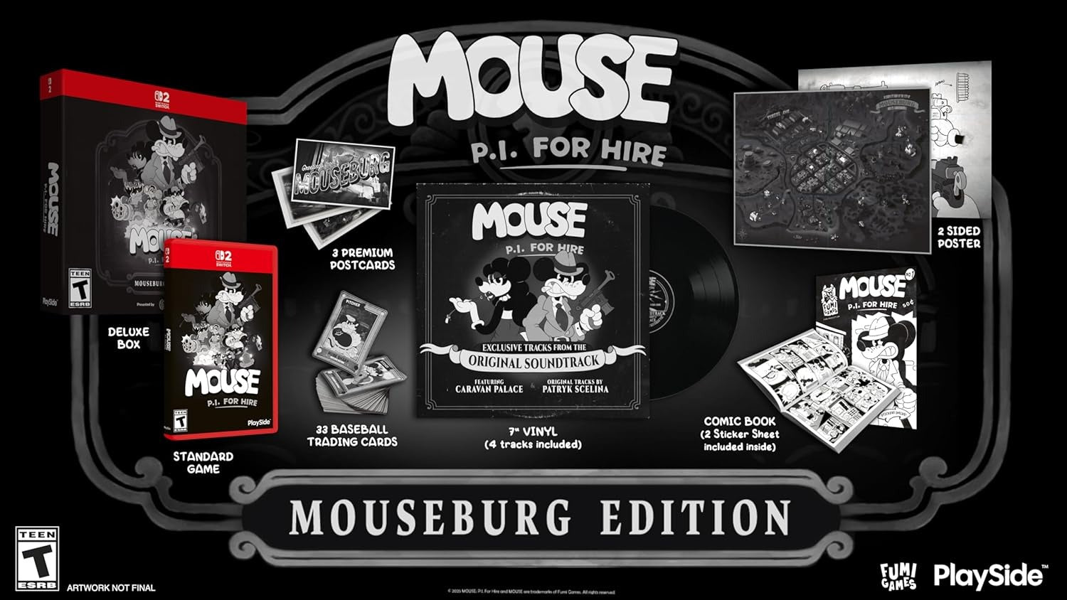Mouse P.I. For Hire - Mouseburg Edition [Nintendo Switch 2] Nintendo Switch 2 Video Game PlaySide