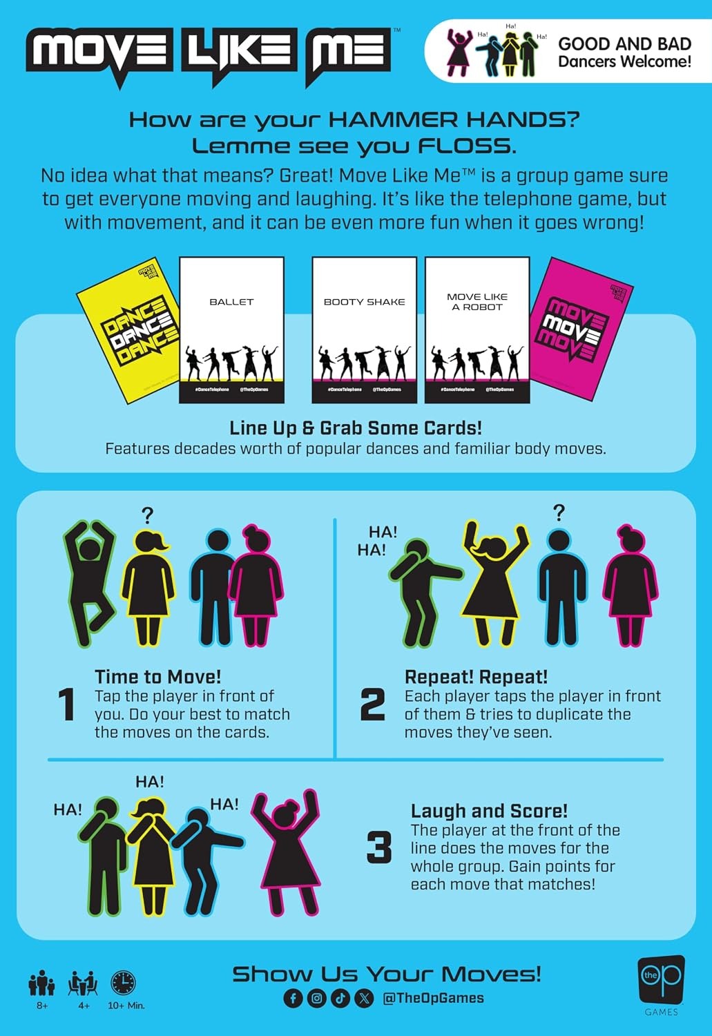Move Like Me [Board Game, 2-4 Players] Board Game OPGames