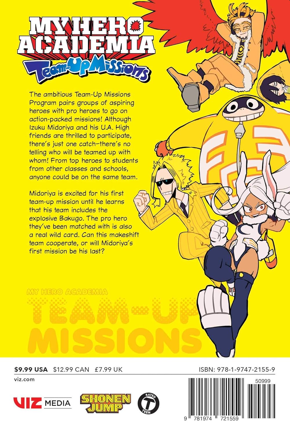 My Hero Academia: Team-Up Missions Volume 1 Manga Viz Media