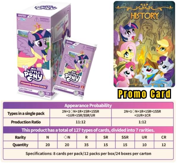 Kayou TCG: My Little Pony - Friendship Eternal Fun Moment Edition Series 1 Booster Box - 12 Packs Card Game Kayou