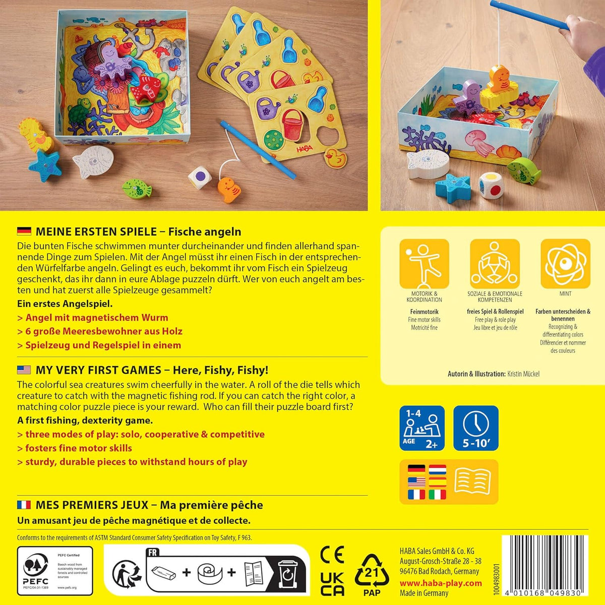 My Very First Games - Here Fishy! [Board Games] (1-4 Players) Board Game HABA   