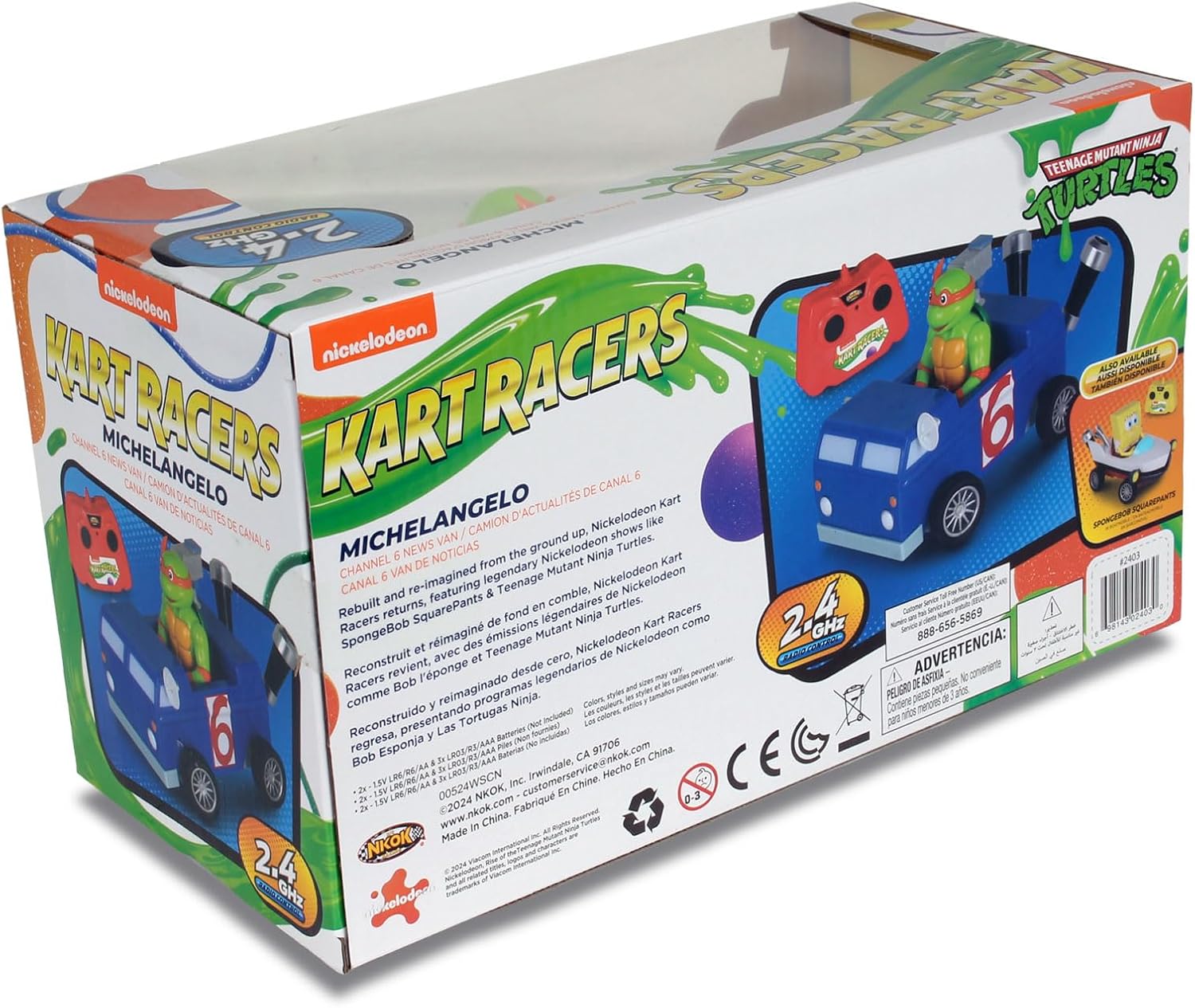 Teenage Mutant Ninja Turtles: Michaelangelo Channel Six Remote-Controlled Car Toys & Games NKOK