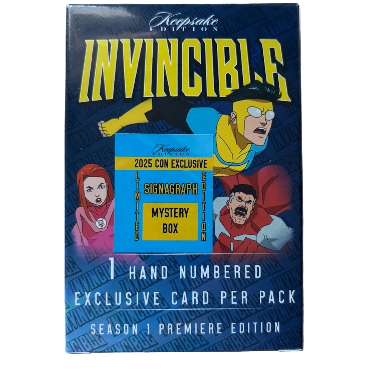 Keepsake: Invincible Season 1 Premiere Edition 2025 NYCC Exclusive Laser Signagraph /20 or less Mystery Box (1 Card) Memorabilia Keepsake
