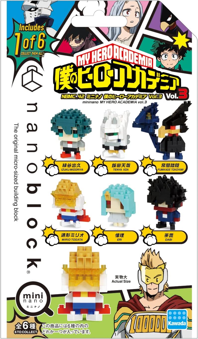 Nanoblock Mini nano Series: My Hero Academia Vol. 3 - Complete Set Toys & Games Nanoblock