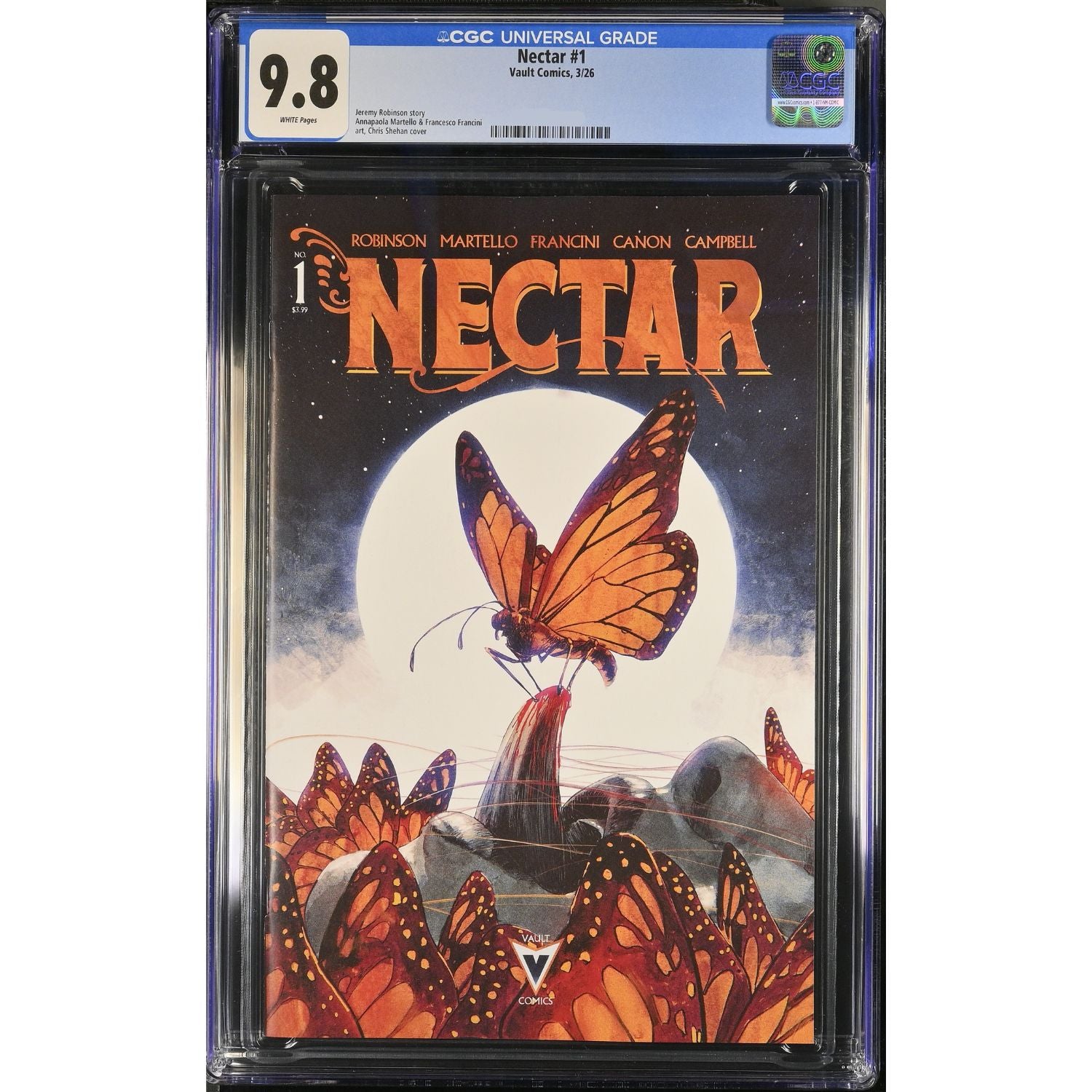 Nectar: #1 [Chris Shehan CGC 9.8 CVR A] 2026 Comics Vault Comics