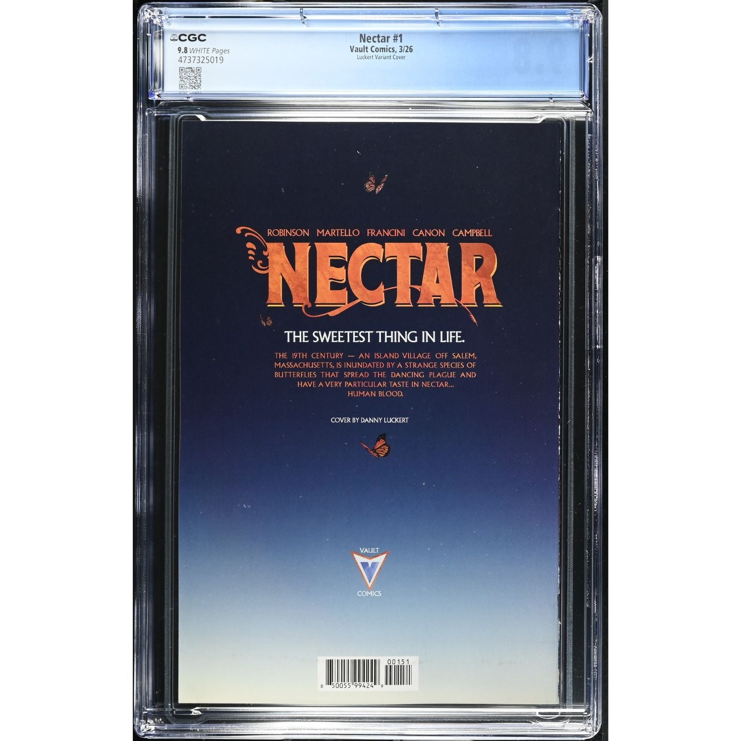 Nectar: #1 [Danny Luckert CGC 9.8 1:40] 2026 Comics Vault Comics