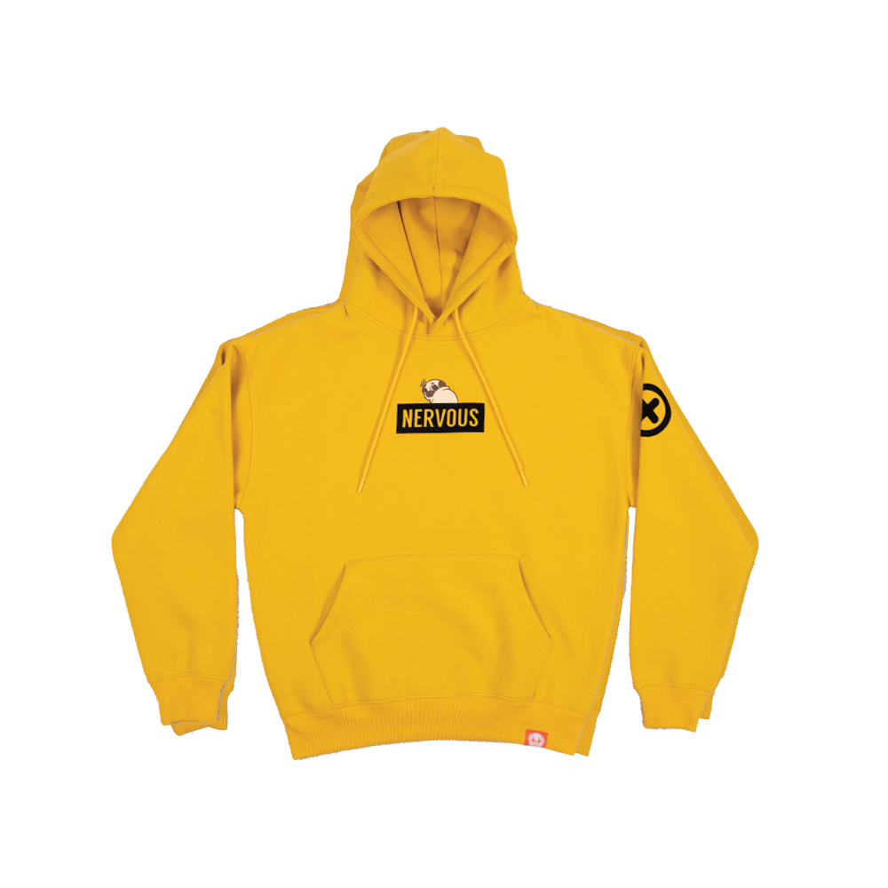 Puglie: Nervous Hoodie Clothing and Apparel Puglie