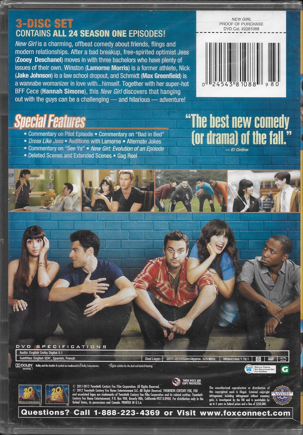 New Girl: The Complete First Season [DVD] DVD Box Set / Series 20th Century Fox   