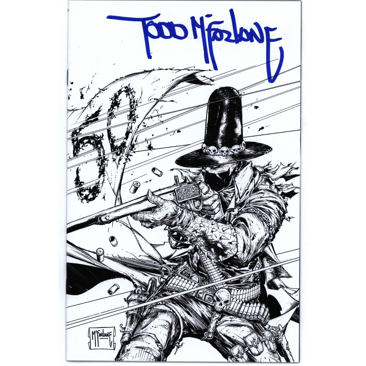 Gunslinger Spawn: #50 [Todd McFarlane Signed Blue CVR G - 1:250] 2021 Comics Image Comics