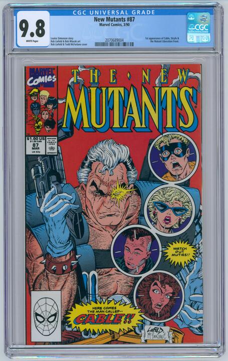 New Mutants: #87 [Rob Liefeld CGC 9.8] 1990 Comics Marvel Comics