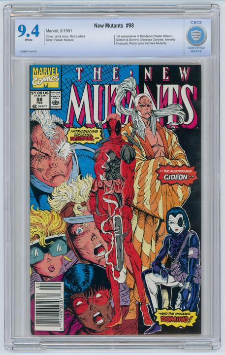 New Mutants: #98 [CBCS 9.4 Rob Liefeld] 1991 Comics Marvel Comics