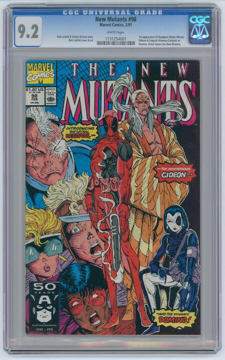 New Mutants: #98 [Rob Liefeld CGC 9.2] 1991 Comics Marvel Comics