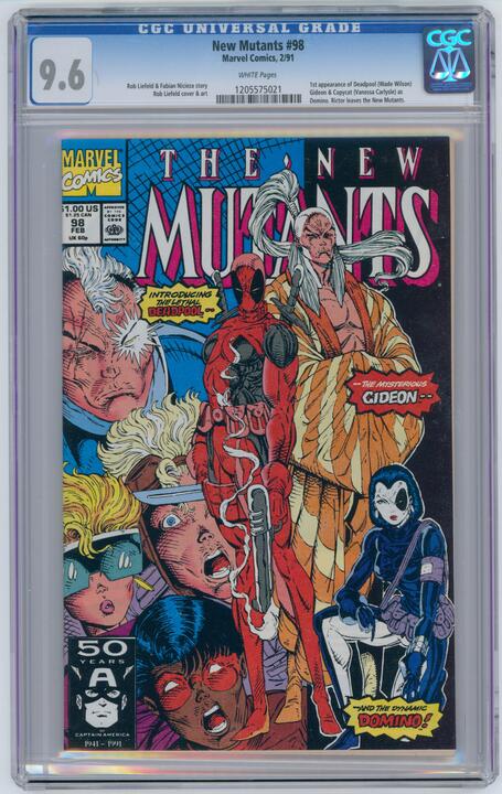 New Mutants: #98 [Rob Liefeld CGC 9.6] 1991 Comics Marvel Comics