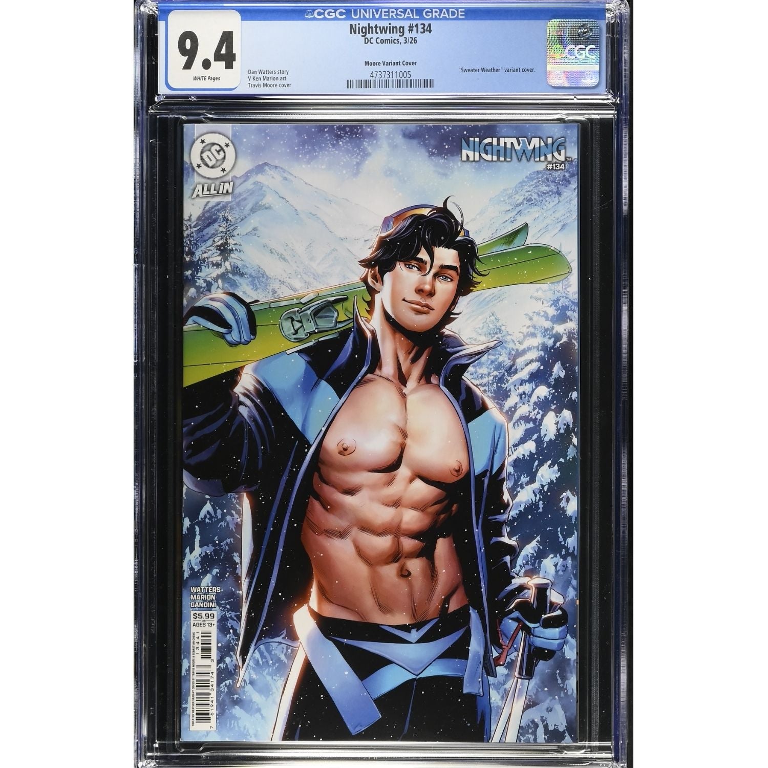 Nightwing: #134 [Travis Moore CGC 9.4 CVR E] 2016 Comics DC Comics