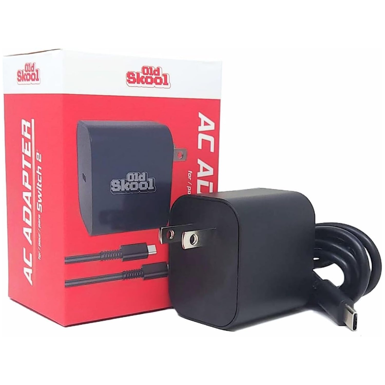 Old Skool: Nintendo Switch 2 AC Adapter [Nintendo Switch Accessory] Nintendo Switch 2 Accessory Old Skool