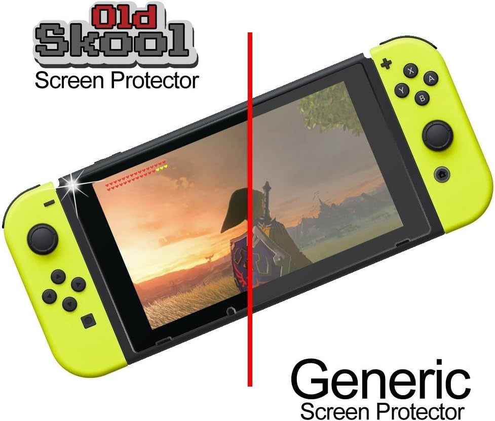 Old Skool: Glass Screen Protector - 2 Pack [Nintendo Switch Accessory] Nintendo Switch Accessory Old Skool