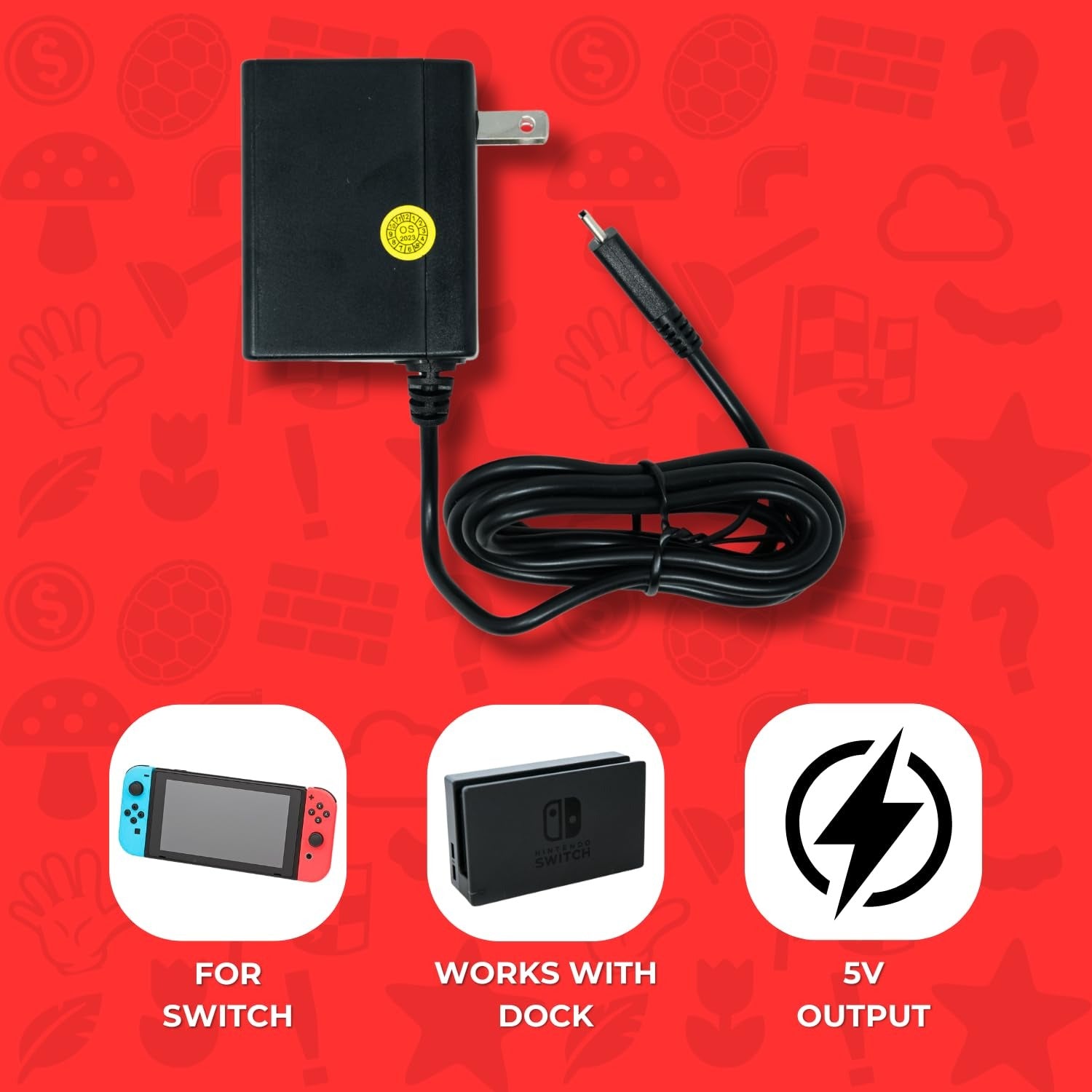 Old Skool: Nintendo Switch AC Adapter [Nintendo Switch Accessory] Nintendo Switch Accessory Old Skool