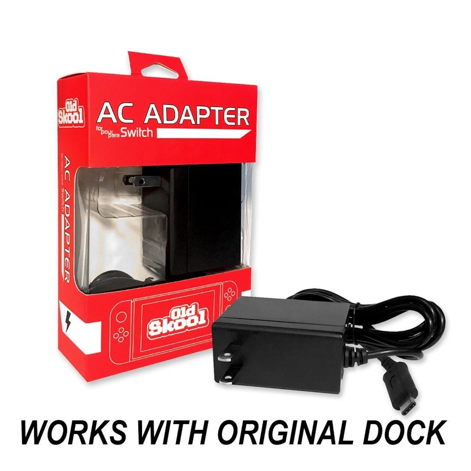 Old Skool: Nintendo Switch AC Adapter [Nintendo Switch Accessory] Nintendo Switch Accessory Old Skool