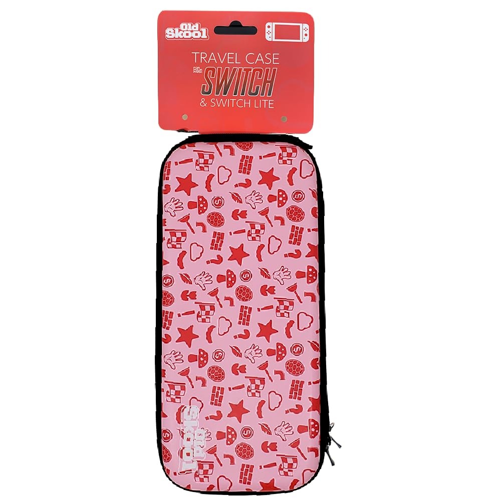 Old Skool: Nintendo Switch Travel Case - Pink [Nintendo Switch Accessory] Nintendo Switch Accessory Old Skool