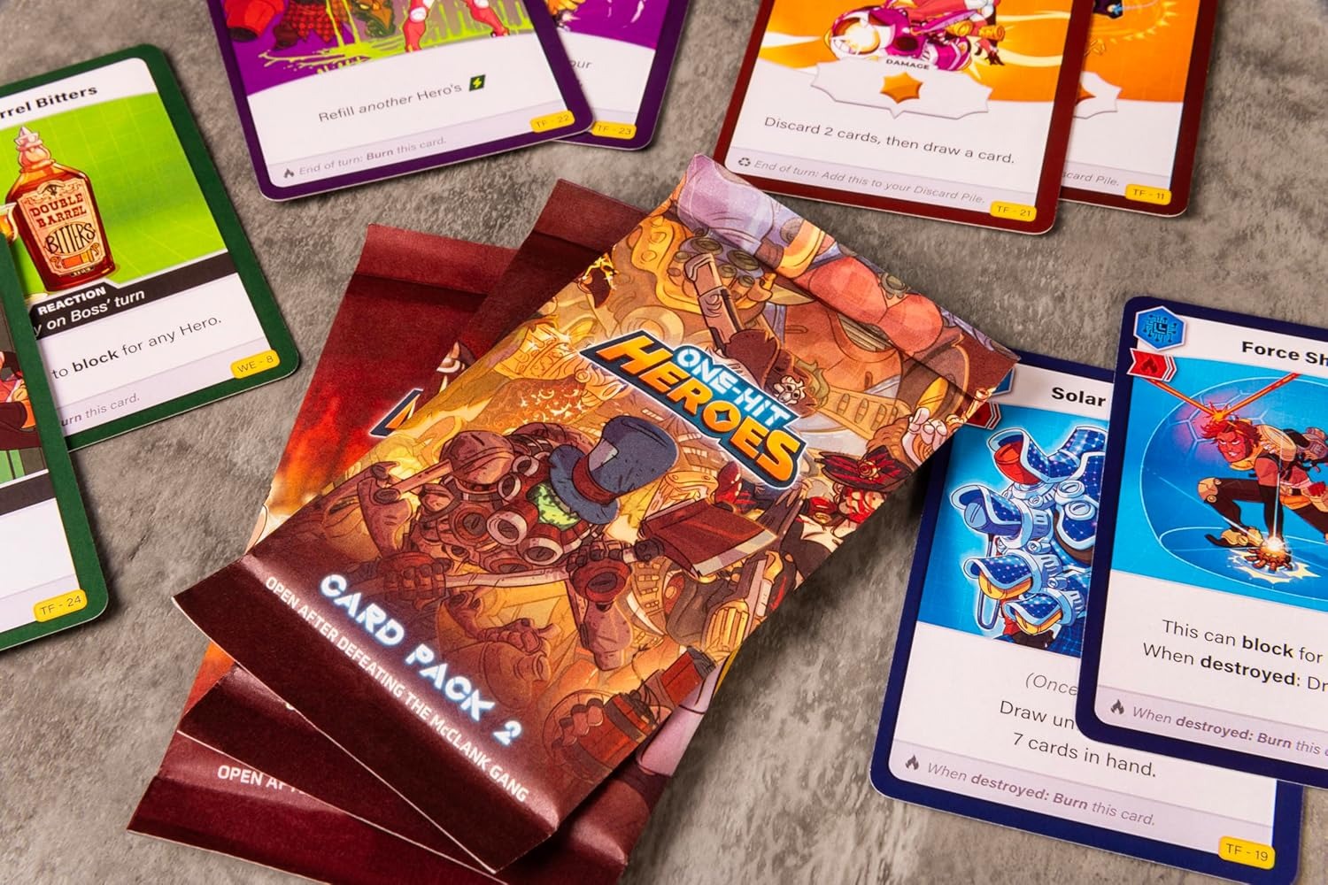 One-Hit Heroes [Board Game, 1-4 Players] Board Game Outset Media